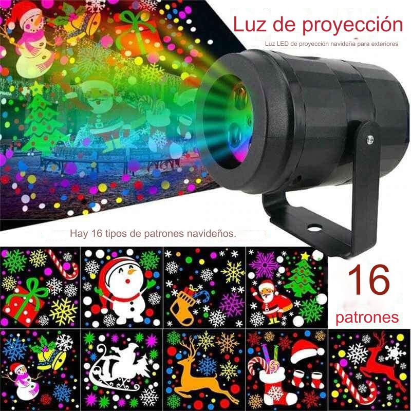 Proyector láser figuras de navidad