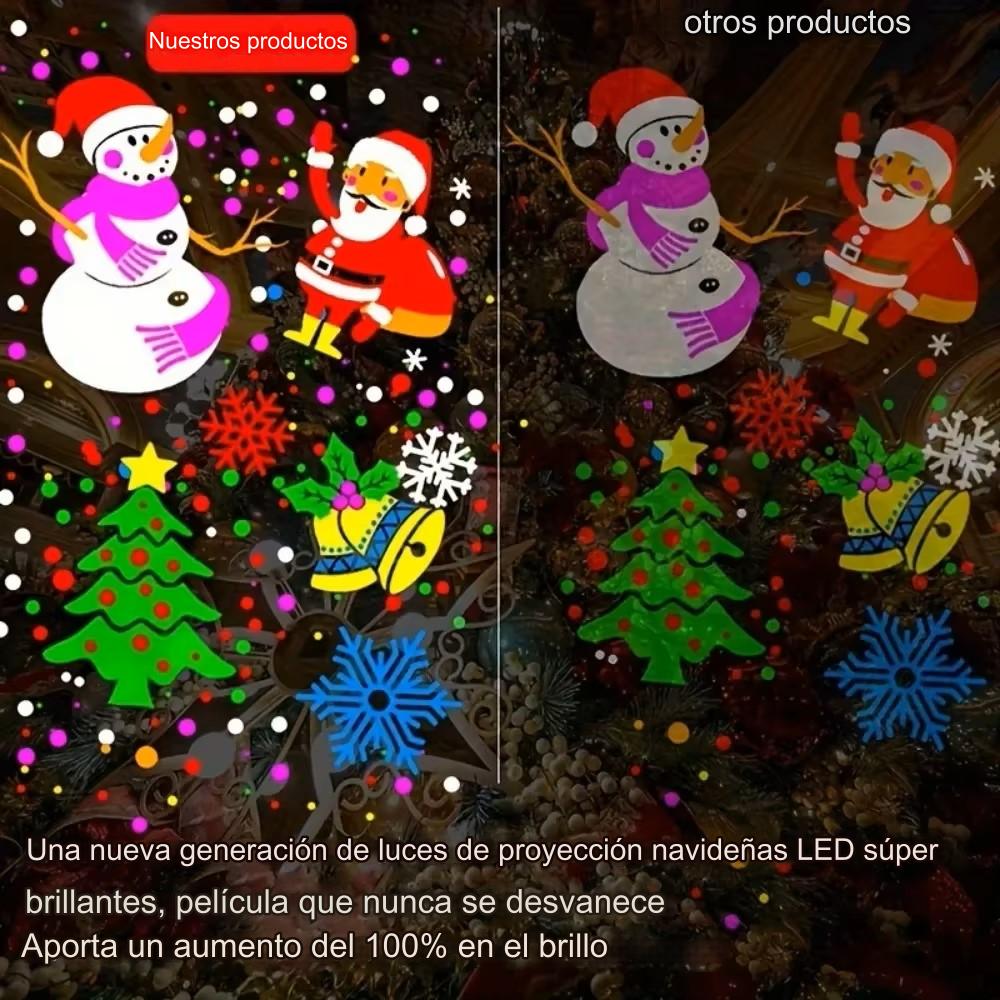 Proyector láser figuras de navidad